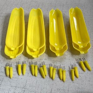 Corn On The Cob Trays With Holders